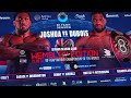 Anthony Joshua vs Daniel Dubois | FULL PRESS CONFERENCE AND FACE OFF
