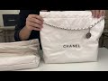 CHANEL香奈儿2022最新款 22BAG 垃圾袋白银配色 真假对比视频 咨询➕v:Yyg-sss