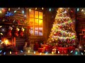 Instrumental Christmas Music with Cracking Fireplace 🎄 Cozy Christmas Ambience, Christmas Carols