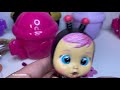 New Cry Babies Fantasy Series Unboxing  Baby Doll Collector She Cries Colorful Tears!