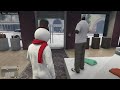 GTA 5 - Christmas Edition. Beast vs Slasher, Snowballs and The Snowman Outfit