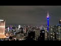 Nighttime Views of Central Kuala Lumpur, Malaysia