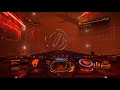 Elite Dangerous - Severely damaged station under evacuation - Fusion reactor exposed