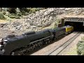 Ho scale Union Pacific 844 running session