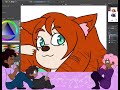 Cartoon Fusion Speedpaint 2 - (Roxanne)(Cyan)