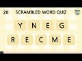 Scrambled Word Quiz Letters Reading Thinking Quiz Game / EANBIE