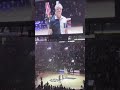 Dawson Wayne (Rice) singing the National Anthem at the Utah Jazz/Denver Nuggets game