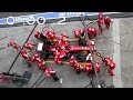 Ferrari F1 Pit Stop Perfection Slow Motion