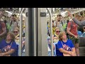 CTA Blue Line Ride From Belmont To Clark/Lake 7000 Series CRRC 2019-2020 #7046 Am Rush Hour