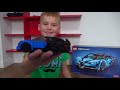 Cars broke down A new Car Toy on big Power wheels Bugatti Chiron came to the rescue