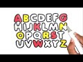 ABCDEFGHIJKLMNOPQRSTUVWXYZ, Easy Draw and Paint Alphabet A to Z, KS ART