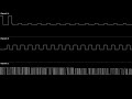 Demo of crusty ass sound driver | FamiCommodore | ATtiny85APU* cover | Oscilloscope view