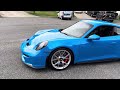 2022 911 GT3 Touring in Shark Blue with Full Black Leather/GT Silver Stitching with 6-Speed Manual