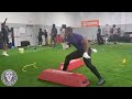 CALEB STENNIS (RB/KR/SLOT) -  FOOTWORK WORKOUT 1 | NFL PROSPECT | #2020VISION