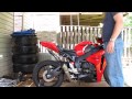 DanMoto Exhaust on a 2008 CBR1000rr, sound test.