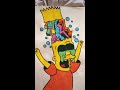 INSANE Bart Simpson drawing🤯 #bart #thesimpsons #art #satisfying #posca #drawing #viral