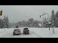 Snow Storm In Whistler BC 4K