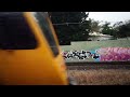 Commuter rail graffiti south-bound into Park Road Station, Dutton Park, Brisbane, Australia (2/2)