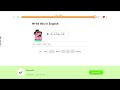 Speedrunning a Duolingo level cuz i can