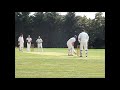 Classic reaction by bowler having been hit for 4