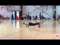 REFEREE DOES PUSH UPS ON B-BALL