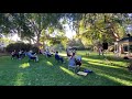 Masked-Up Singalong on the Ananda Community Green