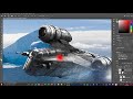 Photoshop Time-lapse: The Razor Crest (F in the chat)