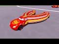 FAT CARS vs LONG CARS with Big & Small: Fat Mcqueen with Red Guido vs Thomas Train - BeamNG.Drive
