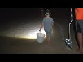 ONE in 10,000 crab! How to catch SAND FLEAS at night