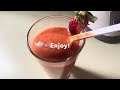 Mango- Apple- strawberry Smoothie! HEALTHY BREAKFAST!