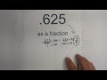 .625 as a Fraction