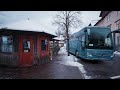 Snowy Scenic Walk in Hallstatt, Austria, Morning Binaural Winter Sounds ❄️