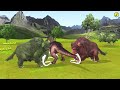 Ten Elephants Vs 5 Zombie Dinosaurs Destroy Forest Rescue Saved by 3 Zombie Mammoths Epic Battle