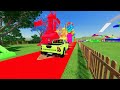 Race to the tow truck | DACIA & VOLKSWAGEN COLOR POLICE CARS WITH MAN TRUCKS ! Farming Simulator 22