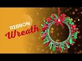 How to make a ribbon wreath | Easy Christmas Ribbon Wreath Tutorial