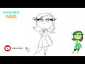 How To Draw Disgust from Inside Out | Disney Pixar | Easy Step By Step Drawing Tutorial