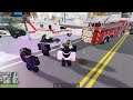 STOLEN LADDER TRUCK SMASHES INTO THE SIDE OF BEARCAT! - ERLC Roblox Liberty County