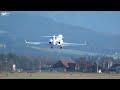 United States Air Force Gulfstream C-37B Take-Off at Bern, Switzerland!