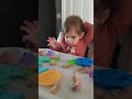 Sophia and play doh