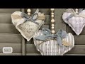 DIY Fabric Message Hearts