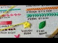 20 Basic Hand Embroidery Stitches Sampler for Absolute Beginners