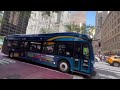 MTA Bus Compilation on 5th Ave near Rockefeller Plaza.