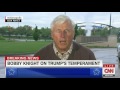 Bobby Knight has tense exchange with CNN host over Trump support: 'You must be a genius then'