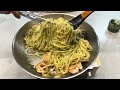 Home made Basil Pesto Pasta