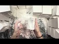 100 gym chalk block mass crush #asmr #sleepaid #gymchalk