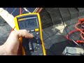 First tests on the working solar panel - 58 watts