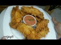 Crispy Chicken Fingers with Dynamite Sauce| Chicken Finger Strips Recipe| Broasted Chicken Recipe|