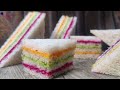 Ribbon Sandwich | Triple Layer Sandwich | Tasty Healthy Easy Sandwich Recipe