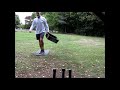 Leg spin bowling - accuracy drill