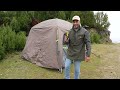 Rain Camping In Air Tent With Dog